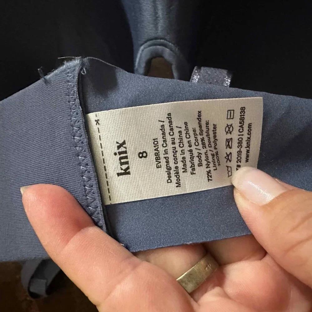 Blue Bra KNIX size 8 - Picture 3 of 3
